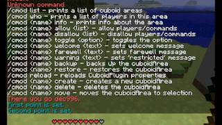 How to protect areas in minecraft using cuboid mod