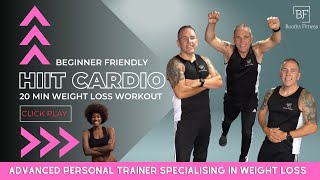 20 Min BEGINNER & ADVANCED Cardio HIIT WEIGHT LOSS Workout | ALL STANDING | No Equipment