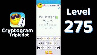 Cryptogram Tripledot Level 275 Answer | SolutionGuruji