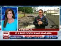 flash floods slam oneonta alabama ripping up pavement