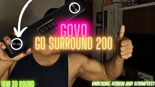 GOVO GOSURROUND 200 16W Bluetooth Soundbar Unboxing Soundtest|Under 1200rs #govo #soundbar #speaker