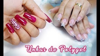 Alongamento Polygel 4 maneiras de usar o polygel e esmaltação com carimbada | Aline Makelyne