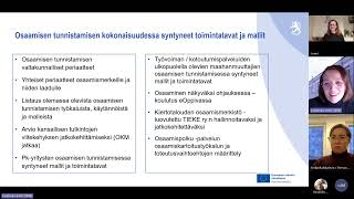 Kokemuksia osaamisen tunnistamisesta -webinaari 31.1.2025