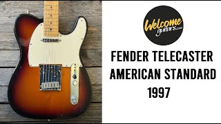 Fender Telecaster American Standard 1997 Nice Sunburst With Case