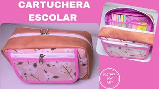 DIY – HOW TO MAKE A SCHOOL PENCIL BAG / Pencil holder tutorial / Pencil case