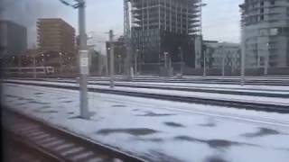 OBB レイルジェット　ウィーン中央駅→ウィーン国際空港駅行発車風景