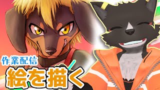 【作業雑談】犬ぞり部本の表紙を描くのです