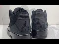 air jordan 3 black cat unboxing on feet details