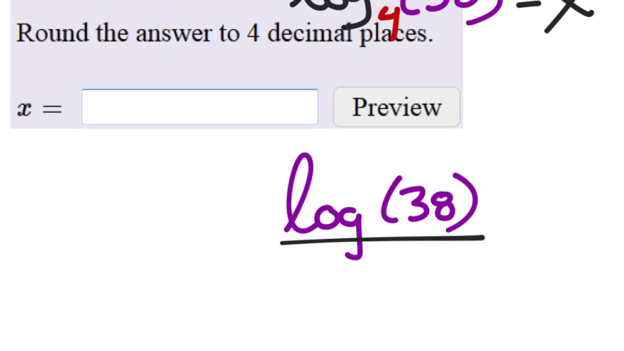 How To Use A Calculator To Solve An Exponential Equation - YouTube