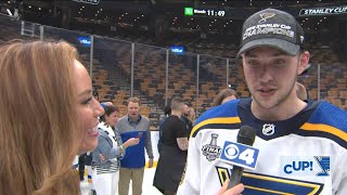 Dunn discusses unique brotherhood between Blues teammates