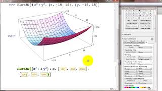 14.1 Multivariable plot3D in Mathematica