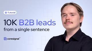 Build precise B2B data lists with Coresignal's AI Data Search