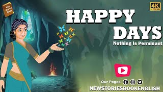 how to learn english through story  - Happy Days - Moral Stories in English -  through cartoon