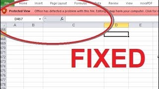 How to Disable protected view in MS EXCEL or WORD FIXED