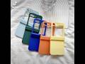 Simple Color Phone Case for Samsung Z Flip Solid Color Cover