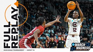 South Carolina vs. Indiana - 2024 NCAA women's basketball Sweet 16 | FULL REPLAY
