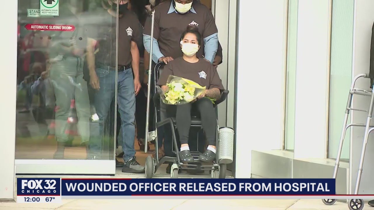 Wounded Officer Fernanda Ballesteros Released From The Hospital - YouTube