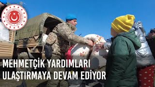 Mehmetçik Milletimizin Bölgeye Gönderdiği Yardımları Vatandaşlarımıza Ulaştırmaya Devam Ediyor