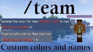 How to use the /team command in Minecraft 1.16-1.19 and below (custom names, team colors)