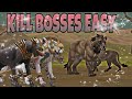 WildCraft - How To Kill EVERY BOSS ~ Easy (must have family members)