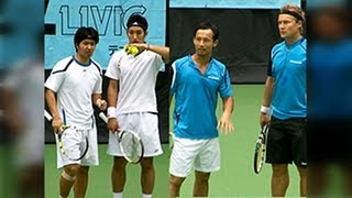 テニス日本リーグ(27回) QF 小ノ澤/内山 VS Mニールセン/黎