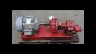 Roper carbon steel gear pump.  Model 4611 MGHBFRV