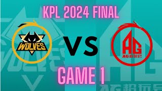 2024 KPL Annual Finals·Grand Finals Chengdu.AG vs Chongqing.Wolves I GAME 1 I