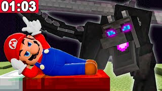 Speedrunning Mario in Minecraft!