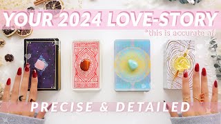 💌Your 2024 LOVE-STORY Predictions👩‍❤️‍👨💕**detailed af**🔮✨pick a card ♣︎ tarot reading✨🔥