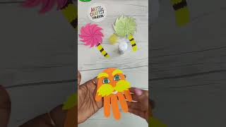 How to make a Handprint Lorax Craft