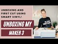 Cricut Maker 3 UNBOXING and FIRST CUTS!!