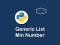 generic list min number in python 😀