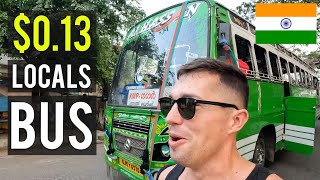 I rode a $0.13 INDIAN BUS 🇮🇳