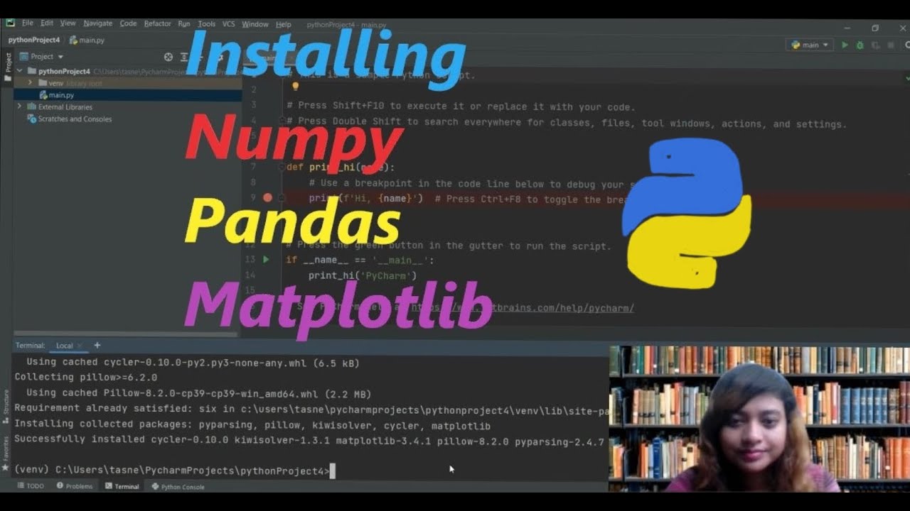 How To Install Numpy, Pandas And Matplotlib In Pycharm | Python For ...