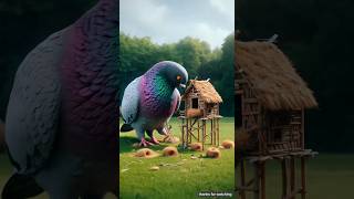 The story of a pigeon and an eagle 😭 | part-14 #shorts #shirtsvideo #ai #cow