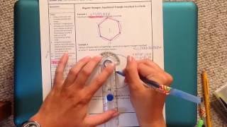 1.2 Regular Hexagon and Equilateral Triangle Inscribed in a Circle Construction