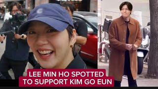 KOREAN MEDIA CAOTURED LEE MIN HO TO SUPPORT KIM GO EUN (VIDEO WENT VIRAL)