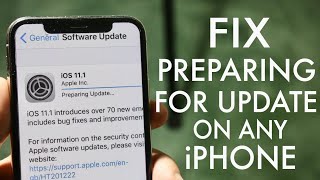 How To FIX Stuck On Preparing For Update On ANY iPhone! (2020)