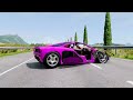 cars vs 4 low bridge beamng drive challenge ends in total destruction