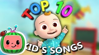 Top 10 Popular Kids Songs More Nursery Rhymes Kids Songs CoComelon