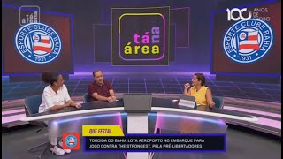 CHEGOU O DIA 🇧🇴 JORNALISTA DO SPORTV SE ENCANTA COM FESTA DO BAHIA NO AERO 👀 BOA NOTÍCIA: INGRESSOS