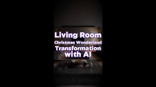 How AI Helped Me Redesign My Living Room for a Magical Christmas #shorts