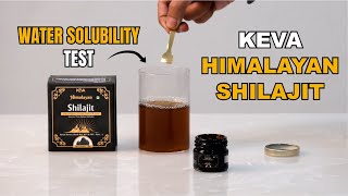 Keva Himalayan Shilajit Water Solubility Test  Demo @KevaIndustriesofficial