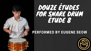 Douze Études for Snare Drum: Étude 8 by Jacques Delécluse