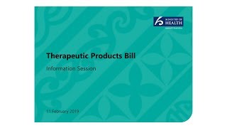 Therapeutic Products Regulatory Scheme consultation - information session