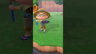 【あつ森】飛び方がかっこいいオオムラサキをつかまえたよ！【あつまれどうぶつの森】 #animalcrossing