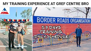 Training at BRO GREF CENTRE Pune | 59 Days training schedule |  Border roads organisation traning