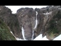 sho myo daki waterfall in tateyama 称名滝とハンノキ滝・ソーメン滝 立山 2012.4.30