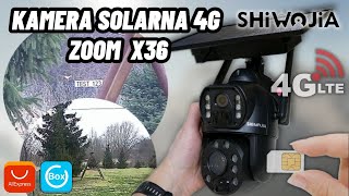 TEST - SOLAR CAMERA 4G LTE OPTICAL ZOOM 36x SHIWOJIA sim PIR PTZ Aliexpress