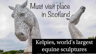 Must visit Place in Scotland - Kelpies, world's largest equine sculptures, Falkirk, UK #scotland #uk